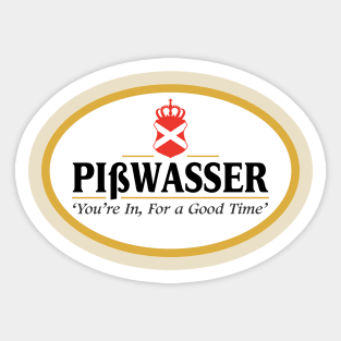 Pisswasser Beer Sticker